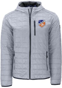 Cutter and Buck FC Cincinnati Mens Grey Rainier PrimaLoft Hood Filled Jacket
