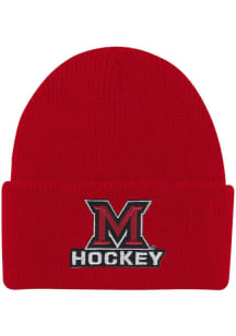 LogoFit Miami RedHawks North Pole Baby Knit Hat - Red