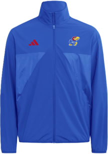 Adidas Kansas Jayhawks Mens Blue Tiro Tech Long Sleeve Zip