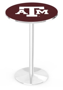 Texas A&M Aggies Chrome Round Base Pub Table