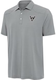 Antigua Houston Rockets Mens Ash Western Short Sleeve Polo
