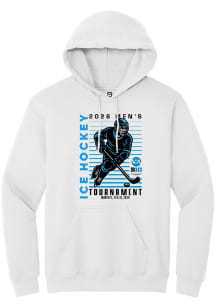 Summit Sportswear Big Ten Mens White 2026 Men's Ice Hockey Tournament Long Sleeve Hoodie