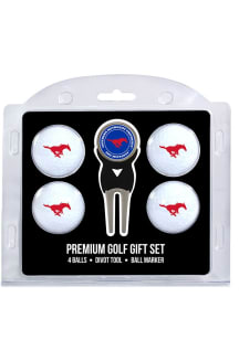 SMU Mustangs Divot Tool 4 Pack Golf Gift Set