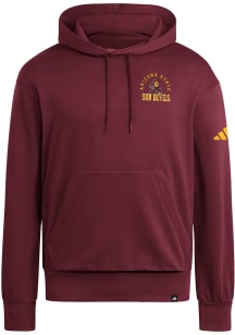 Adidas Arizona State Sun Devils Mens Maroon '87 Rose Bowl Champs Long Sleeve Hoodie