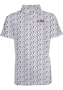 LSU Tigers Toddler Purple Tom Short Sleeve Polo Shirt