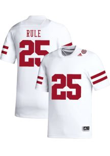 Jamal Rule   Nebraska Cornhuskers White NIL Name And Number Football Jersey
