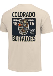 Colorado Buffaloes Youth Natural Mascot Basketball Short Sleeve T-Shirt