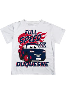 Vive La Fete Duquesne Dukes Toddler White Full Speed Short Sleeve T-Shirt