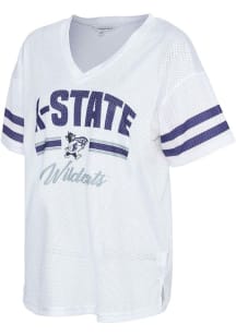 K-State Wildcats Womens Kickoff Fashion Football Jersey - White