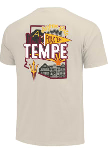 Arizona State Sun Devils Youth Natural Campus State Short Sleeve T-Shirt