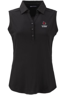 Cutter and Buck Louisville Cardinals Womens Black Alumni Forge Eco Polo Shirt