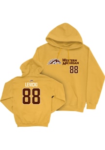 Nathan Levicki Campus Ink Western Michigan Broncos Youth NIL Sideline Long Sleeve Player Hoodie Go..