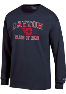 Champion Dayton Flyers Navy Blue Font Class of 2028 Jersey Long Sleeve T Shirt