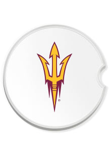 Arizona State Sun Devils Team Logo Car Coaster - White