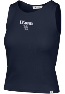 47 UConn Huskies Womens Navy Blue Straight Cut Tank Top