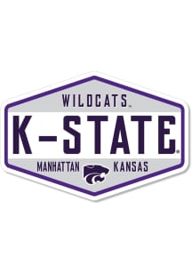 K-State Wildcats 3.5" Badge Rugged Stickers - Purple