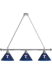 Texas Rangers 3 Shade Silver Billiard Lamp