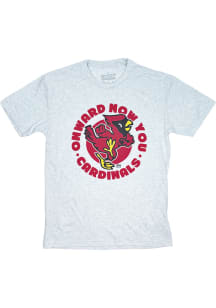 Ball State Cardinals White Onward Now Vault Charlie Short Sleeve Fashion T Shirt