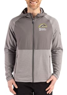 Cutter and Buck Western Michigan Broncos Mens Graphite Peshastin Long Sleeve Full Zip Jacket