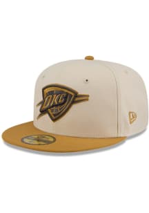 New Era Oklahoma City Thunder Mens White 2T Color Pack 59FIFTY Fitted Hat