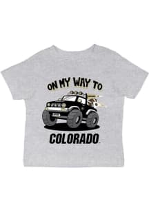 Vive La Fete Colorado Buffaloes Infant On My Way Short Sleeve T-Shirt Grey