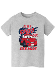Vive La Fete Ole Miss Rebels Youth Grey Full Speed Short Sleeve T-Shirt