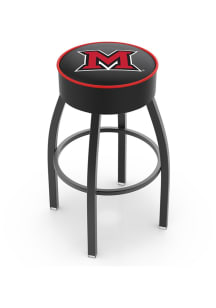 Miami RedHawks Swivel Pub Stool - Black