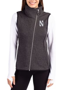 Cutter and Buck Northwestern Wildcats Womens Purple Mainsail Asymmetrical Vest
