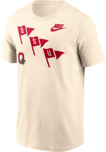 Nike Ohio State Buckeyes White Legacy Flags Short Sleeve T Shirt