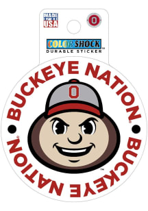 Ohio State Buckeyes Script Durable Stickers - Red