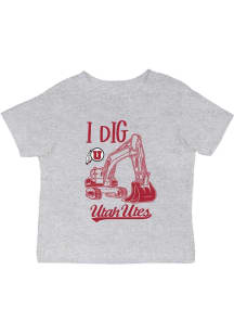 Vive La Fete Utah Utes Infant Excavator Short Sleeve T-Shirt Grey