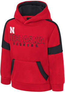 Colosseum Nebraska Cornhuskers Toddler Red Bandit Long Sleeve Hooded Sweatshirt
