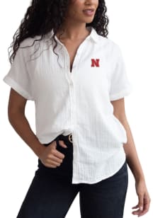 Nebraska Cornhuskers Womens White Weekend Short Sleeve T-Shirt