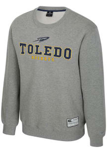 Colosseum Toledo Rockets Mens Grey Yes Chef Long Sleeve Crew Sweatshirt