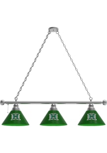 Hawaii Warriors 3 Shade Silver Billiard Lamp