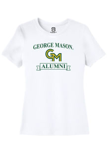 Summit Sportswear George Mason University Womens White Alumni Banner Short Sleeve T-Shirt