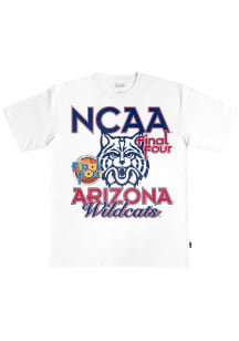 SLAM Arizona Wildcats Ivory Basketball Deep Cuts Heavyweight Short Sleeve Fashion T Shirt