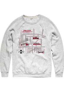 Charlie Hustle Iowa State Cyclones Mens Ash Cyclones Take on New York Long Sleeve Fashion Sweatshi..