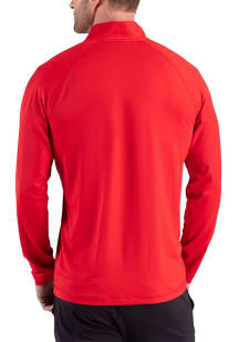 Cutter and Buck Cincinnati Bearcats Mens Red Prospect Epic Confidence Long Sleeve Qtr Zip Pullover