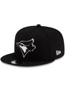 New Era Toronto Blue Jays Black Tonal White Logo Basic 9FIFTY Mens Snapback Hat