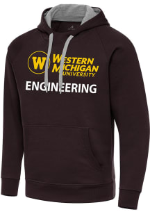 Antigua Western Michigan Broncos Mens Brown Western Michigan Engineering Victory Long Sleeve Hoodi..