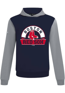 Levelwear Boston Red Sox Mens Navy Blue Ultimate Banner Arch Long Sleeve Hoodie