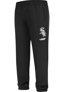 Pro Standard Chicago White Sox Toddler Black Classic Chenille Bottoms Sweatpants