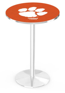 Clemson Tigers Chrome Round Base Pub Table