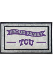 TCU Horned Frogs Proud Family 18x30 Door Mat