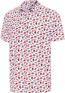 Antigua Philadelphia Phillies Mens White Cooperstown Short Sleeve Polo