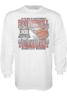 Blue 84 Big 12 White 2026 Big 12 Basketball Tournament Long Sleeve T Shirt
