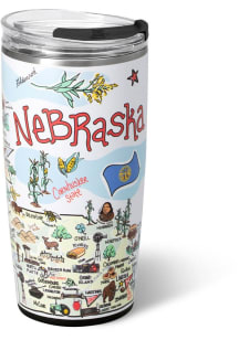 Nebraska Swig Fish Kiss 22oz Stainless Steel Tumbler - White