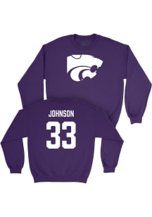 Andrew Johnson K-State Wildcats Mens Purple NIL Legacy Player Crew