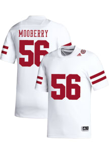 Pierce Mooberry   Nebraska Cornhuskers White NIL Name And Number Football Jersey